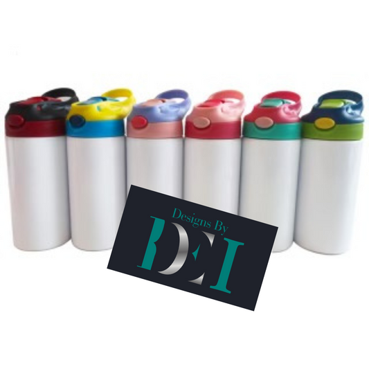 Kids Sublimation Colored Lid Sippy Cup Tumbler