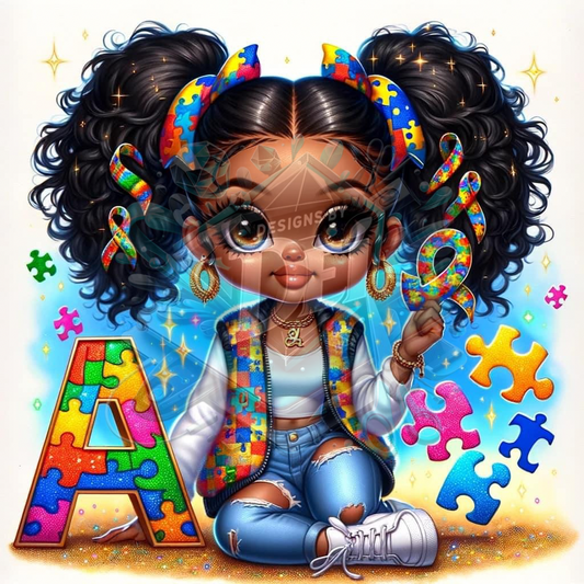 Autism Awareness Digital PDF Image