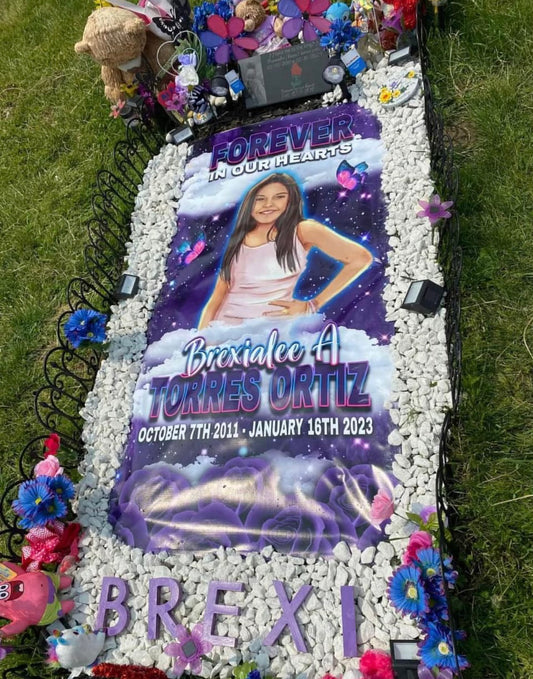 Custom Memorial Grave Blankets