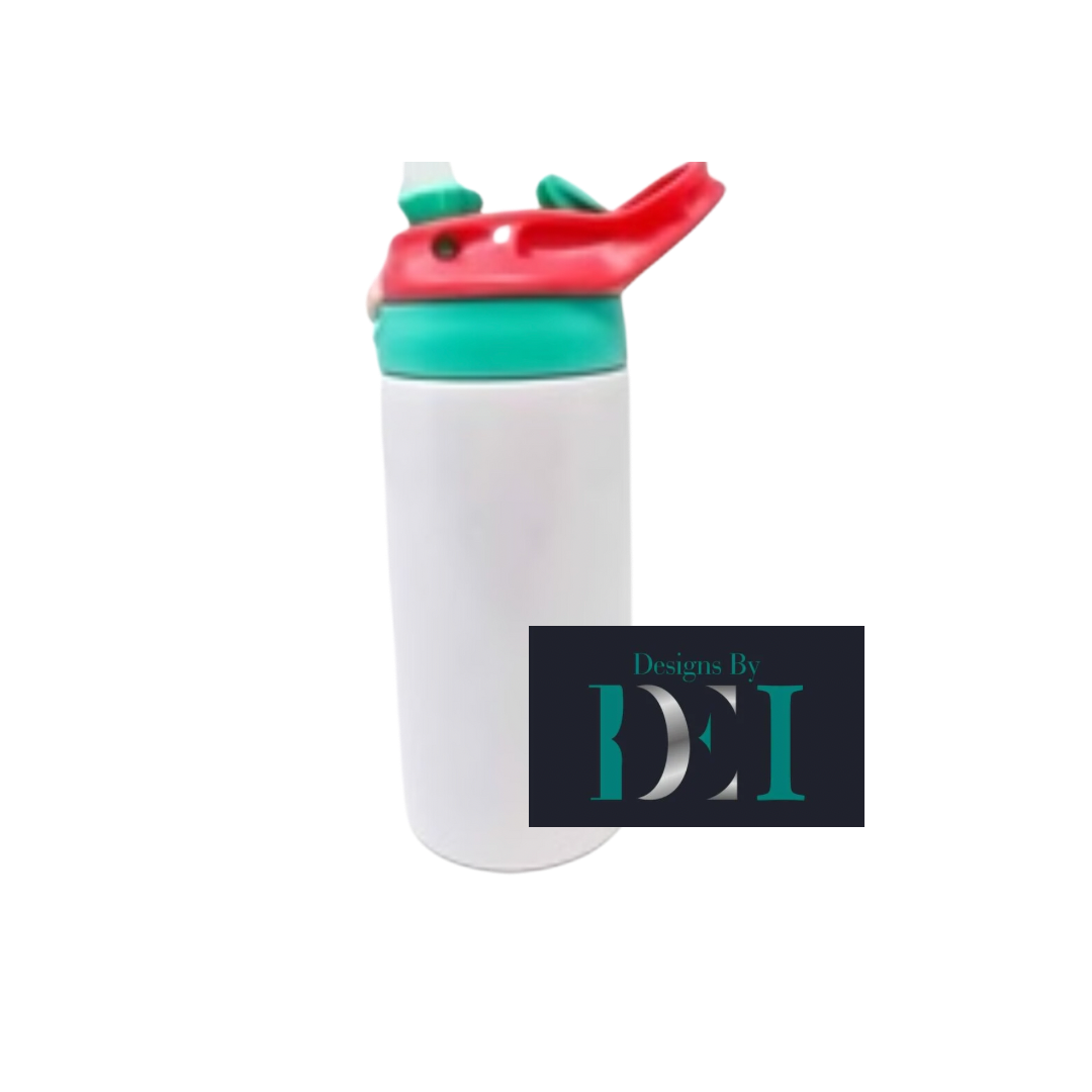 Kids Sublimation Colored Lid Sippy Cup Tumbler
