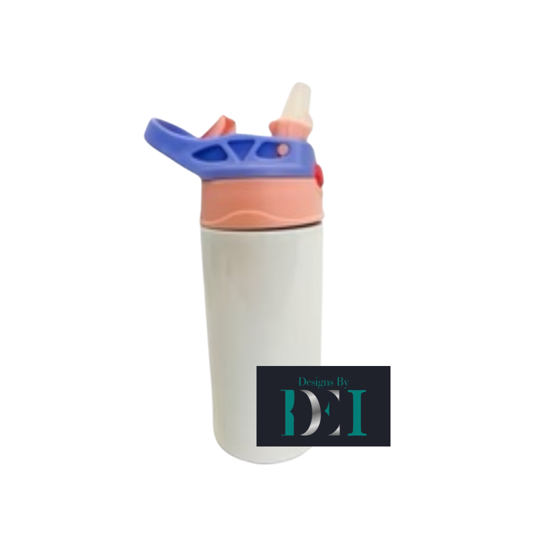 Kids Sublimation Colored Lid Sippy Cup Tumbler